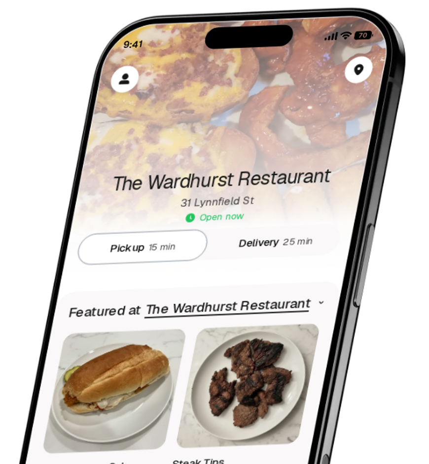 The Wardhurst Restaurant app preview